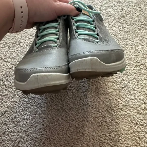 ECCO BIOM Hybrid 3 GTX Spikeless Golf Shoes Lace Up Women's Size 6 Yak Leather - Picture 3 of 11
